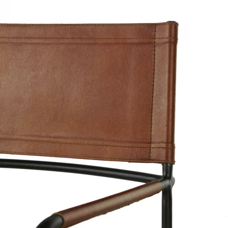 Leather Dinning / Study Chair - Brown
