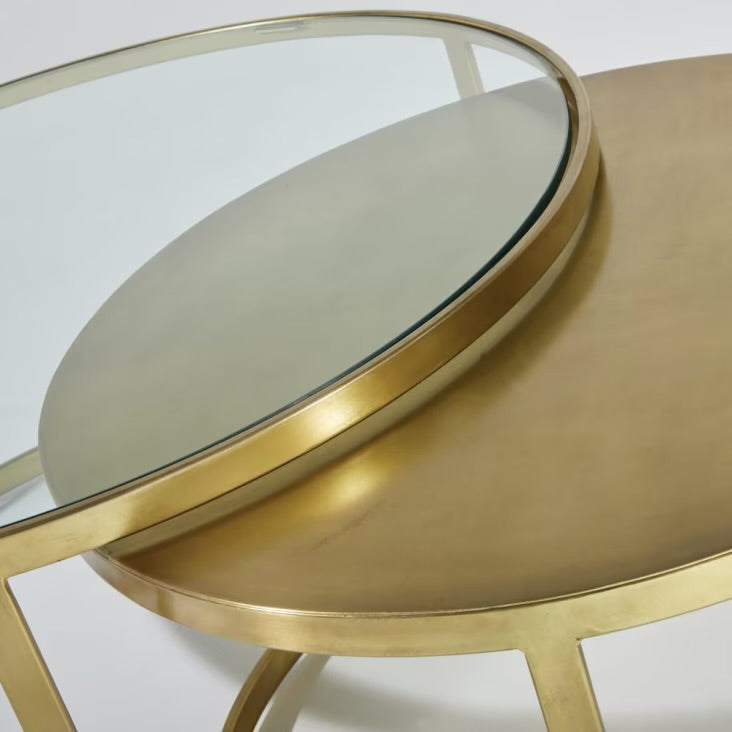 Premium Gold round Coffee Table /Center Table / Sofa Table
