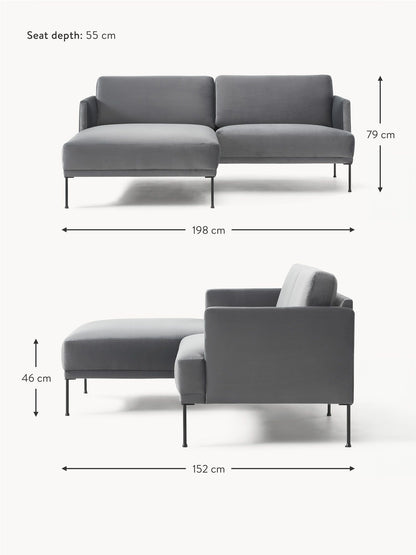 2 Seater Fabric sofa for TV room or Living room - Grey