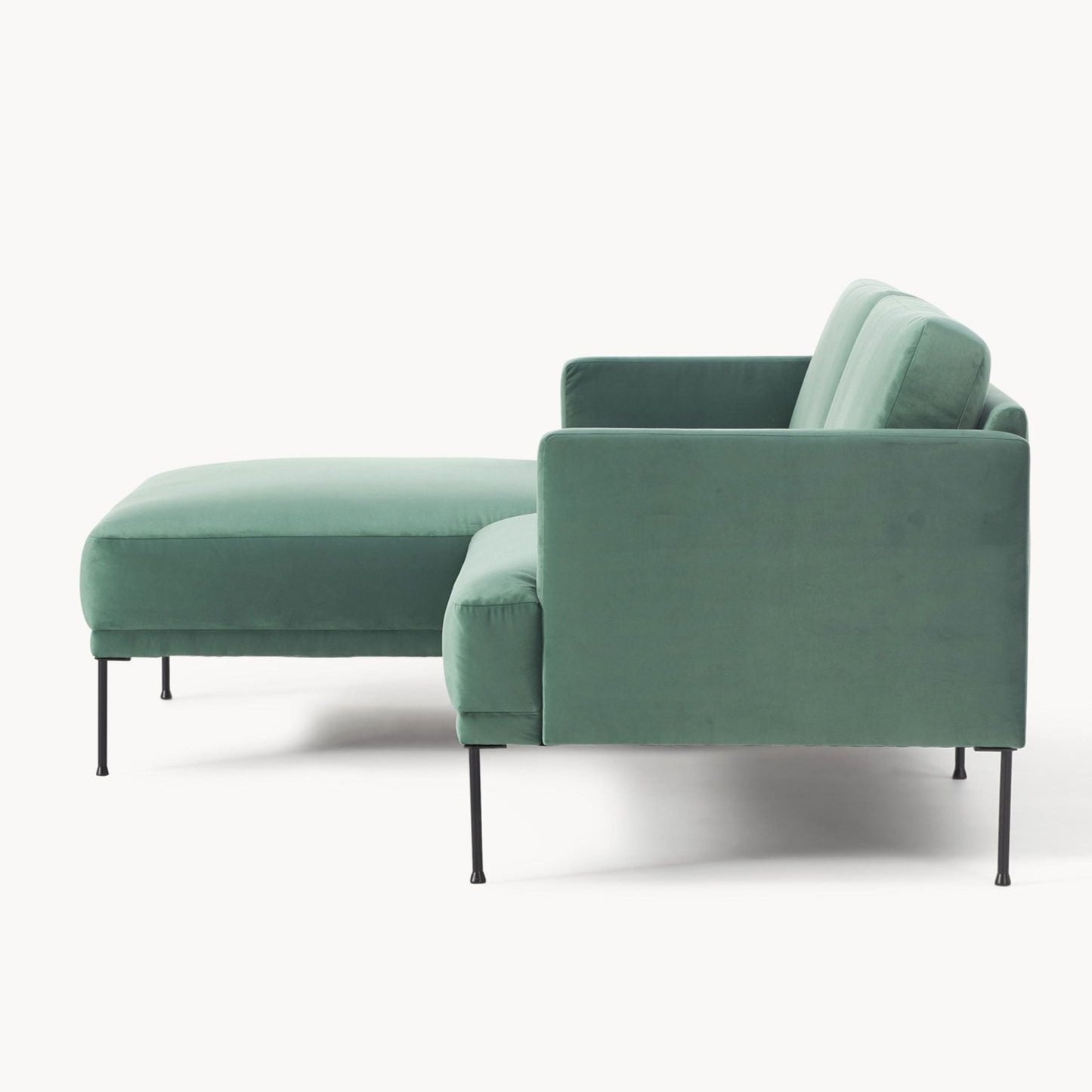 2 Seater Fabric sofa for TV room or Living room - Sea Green